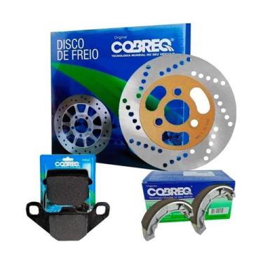 Imagem de Disco De Freio Dianteiro Burgman 125i +pastilha +lona Cobreq - scud co