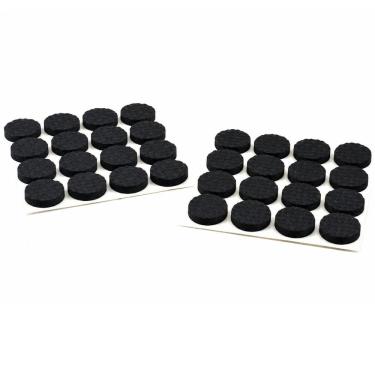 Imagem de Protetor de Móveis Borracha Pé de Cadeiras Sofá Mesa Banco Banquetas 32 Pçs 19mm Redondo