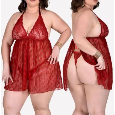 Imagem de Camisola Em Tule Plus Size Vida + Ingrata