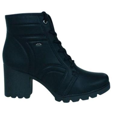 Imagem de Bota Feminina Adulto Dakota Em Napa Almeria Salto Grosso, 35, Preto