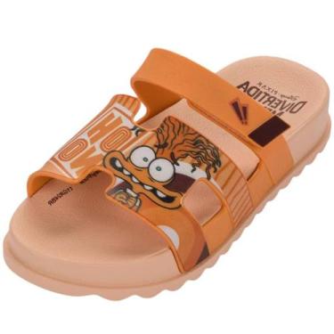 Imagem de Chinelo Infantil Menina Slide Disney Tira H Divertidamente 2, Bege, La