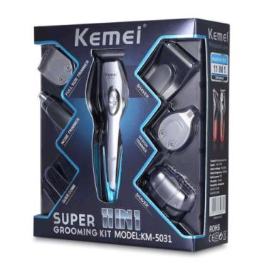 Imagem de Aparador de pelo elétrico kemei 11 em 1