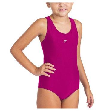 Imagem de Maiô infantil nadador poker natação proteção uv 50 piscina, 12, Rosa