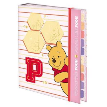 Imagem de Fichario Universitario com Elastico Ursinho Pooh  S.A DAC