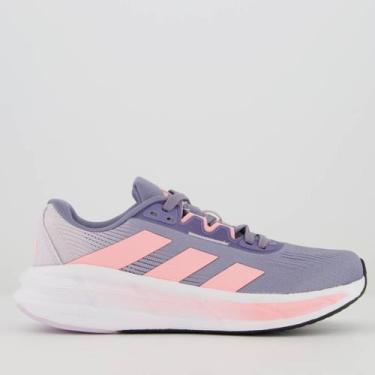 Imagem de Tênis Adidas Questar 3 Feminino Cinza e Rosa, 34