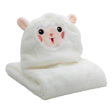 Imagem de Manta Baby com Capuz - Ovelha - Jolitex Ternille
