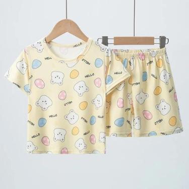 Imagem de Conjunto Infantil Multicolorido De Dinossauro Para Meninos E Meninas, 
