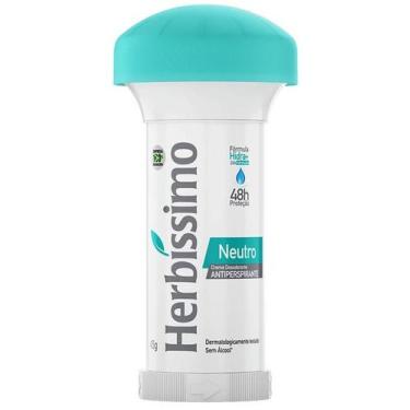 Imagem de Desodorante Antitranspirante Stick Creme Herbíssimo Neutro 48h 45g