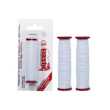Imagem de Kit 2UN Linha Elástica Pesca p/ Amarrar Isca Elastic 100% Elastano Bra