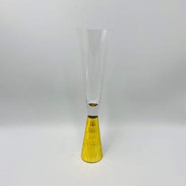 Imagem de Taça Champanhe em Vidro com Pé Dourado 280ml 25x5cm - ROJEMAC