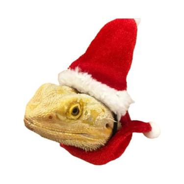 Imagem de Conjunto De Chapéu E Cachecol De Natal Para Dragão Barbudo, Fantasia D