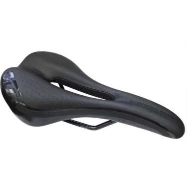 Imagem de Selim mtb vazado snake preto 140mm x 270 mm - DDK