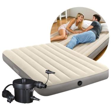 Imagem de Colchão Casal Inflável Dura Beam Fiber Tech Standard 137x191x25cm Supo