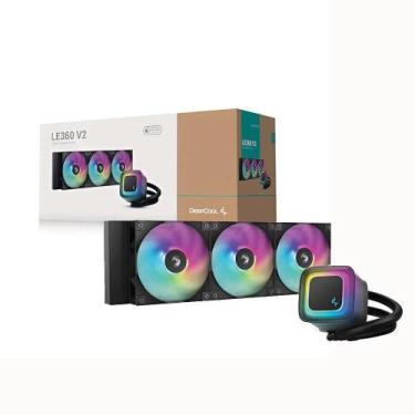 Imagem de Water Cooler Deepcool Le 360 V2 Rgb 360Mm Intel-Amd Preto R-Le360-Bkam