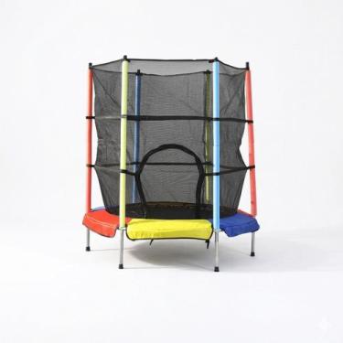 Imagem de Cama Elástica Pula Pula Infantil 140cm até 100kg Dm Toys