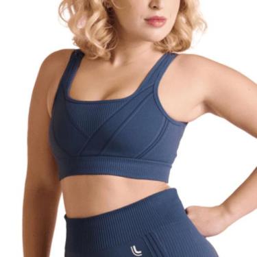 Imagem de Top Feminino LSport Seamless Max Lupo, P, Azul