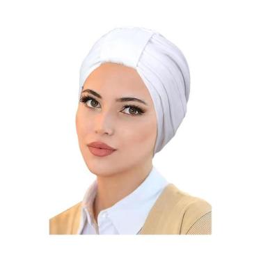 Imagem de Lenço De Cabeça Muçulmano Feminino De Cor Sólida, Hijab Macio E Elásti