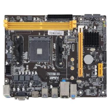 Imagem de Placa-mãe A320M.2-TG com DDR4 32GB e Áudio 7.1 para AMD AM4 Preta Braz