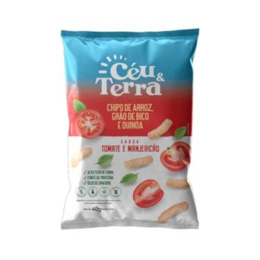 Imagem de Chips De Arroz Tomate E Manjericão Sem Glúten - Céu & Terra 40g
