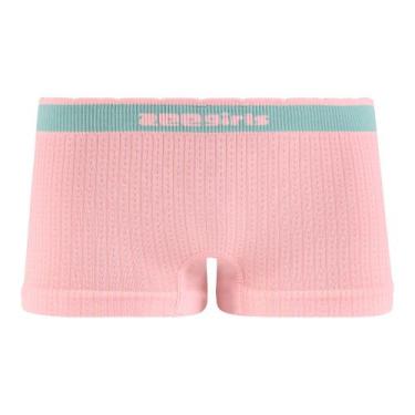 Imagem de Calcinha Boxer Infantil sem Costura Cós Bicolor Rosa - Zee Rucci, G
