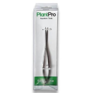 Imagem de Tesoura de Mola Ponta Reta 15cm Silver Line PlantPro Aço Aquário Plant