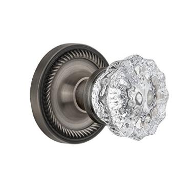 Imagem de Nostalgic Roseta de corda de armazém com maçaneta de porta de cristal