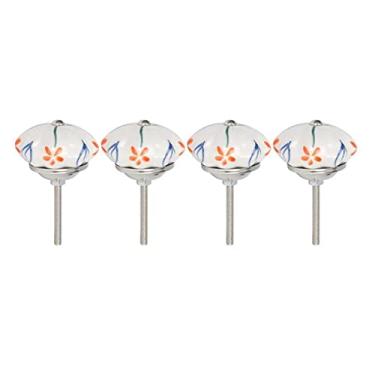 Imagem de 4 pcs guarda-roupa cerâmico guardião de porta do armário do armário do armário hardware YYDFPIIA (Color : Grass)