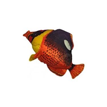 Imagem de Peixe de Pelúcia Realista Laranja 40 cm Antialérgico