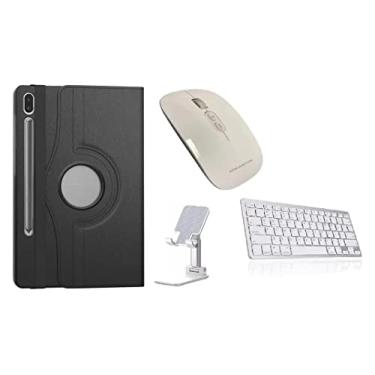 Imagem de Capa Giratória Tablet S7 Fe 12.4 Kit Mouse/suporte/teclado