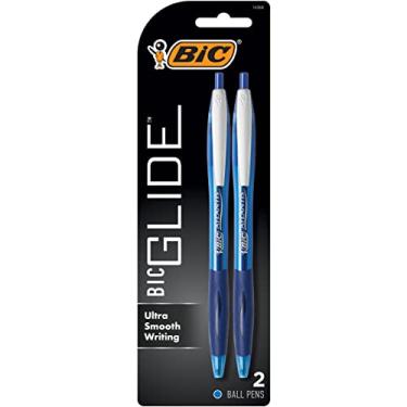 Imagem de Bic Atlantis 13472 Caneta esferográfica retrátil original, ponta média (1,0 mm), azul, 2 unidades