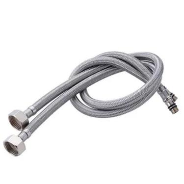 Imagem de Engate Rabicho 80cm Monocomando Par Misturador Grande Flexível Mangueira Torneira Água Quente Fria Par Banheiro Cozinha Comprido