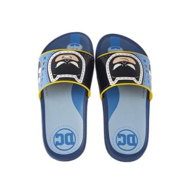 Imagem de Chinelo Slide Masculino Infantil Grendene Heroi Batman + Brinquedo - G