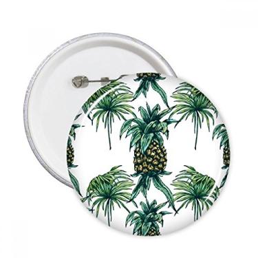 Imagem de Abacaxi, planta, fruta, comer, verde, alfinetes redondos, emblema, acessório, decoração, 5 peças