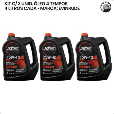 Imagem de Óleo Brp Xps 5w40 4 Tempos Jet Sea-doo 3,78 L Kit C/3