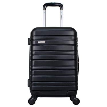 Imagem de Mala de Bordo Yins Brasil YS21066P com Rodas Giro 360° em ABS 20 - Preta