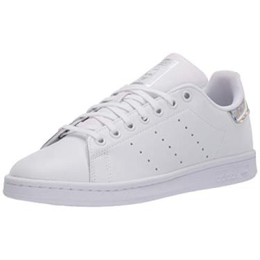 Imagem de Tênis Adidas Originals Juniors Stan Smith, Footwear White/Footwear White/Core Black, 4.5 Big Kid