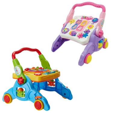 Imagem de Andador Infantil com Suporte para Berço e Mesa de Atividades 4 em 1 Maral
