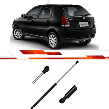 Imagem de UNIVERSAL AUTOMOTIVE Amortecedor Tampa Porta Mala Palio 2011-2017 Mola Gas 295mm 285mm 24 Kgf Preto Traseiro Central