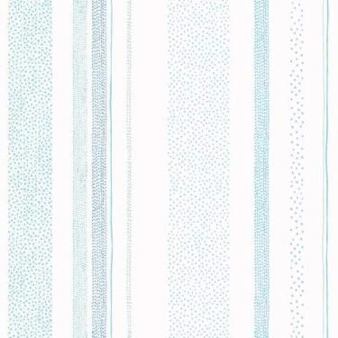 Imagem de Papel de Parede Infantil Listrado Azul Brincar 3622