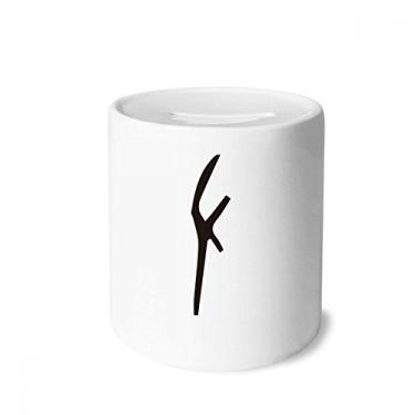 Imagem de DIYthinker Inscrição óssea com sobrenome chinês Zuo caixa de dinheiro caixa de cerâmica porta-moedas presente de cofrinho