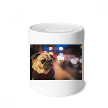 Imagem de DIYthinker Caixa de moedas de cerâmica para animais de estimação Lonely com foto e porta-moedas