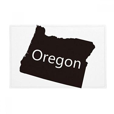 Imagem de DIYthinker Oregon Tapete antiderrapante para porta de banheiro com mapa dos Estados Unidos da América