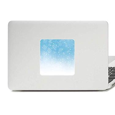 Imagem de Adesivo de vinil para laptop com floco de neve meteorológico céu azul Paster decoração de policarbonato