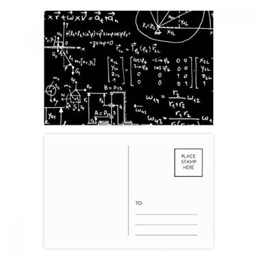 Imagem de Matrix Mathematical Formulas Science Calculus, conjunto de cartões postais de aniversário para enviar cartões de agradecimento
