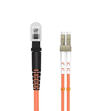 Imagem de Cabo Jumper Óptico Multimodo Duplex Multimodo MTRJ Feminino para LC da Jeirdus – 20 m MTRJ-LC 62,5/125um OM1 MM LSZH Laranja