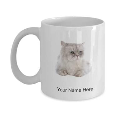 Imagem de Caneca de gato persa personalizada – Caneca de café para amantes de gatos persa, ideia de crianças que amam – Caneca de café de 325 ml