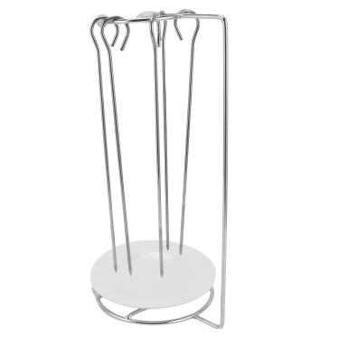 Imagem de 01 Rack para churrasqueira, suporte para espetos de churrasco, durável, seguro para usar em trilhas para acampamento ao ar livre