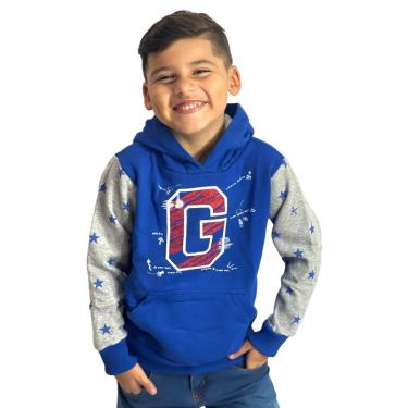 Imagem de Blusa Infantil Moletom Menino Com Forro Na Touca Bolso-Masculino