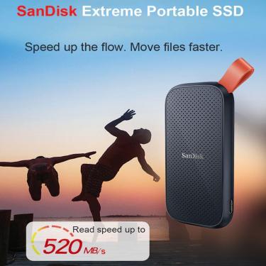 Imagem de Hd Externo Ssd 1 TB Sandisk Portátil 3.1 Usb-c Cor Preto