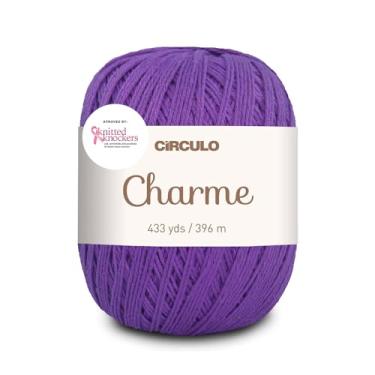 Imagem de Fio Circulo Charme para crochê e tricô - 100% algodão virgem brasileiro mercerizado - Peso esportivo macio - Cor 6567 - Roxo cítrico